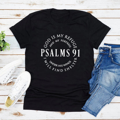 Under His Wings — Psalms 91 T-Shirt