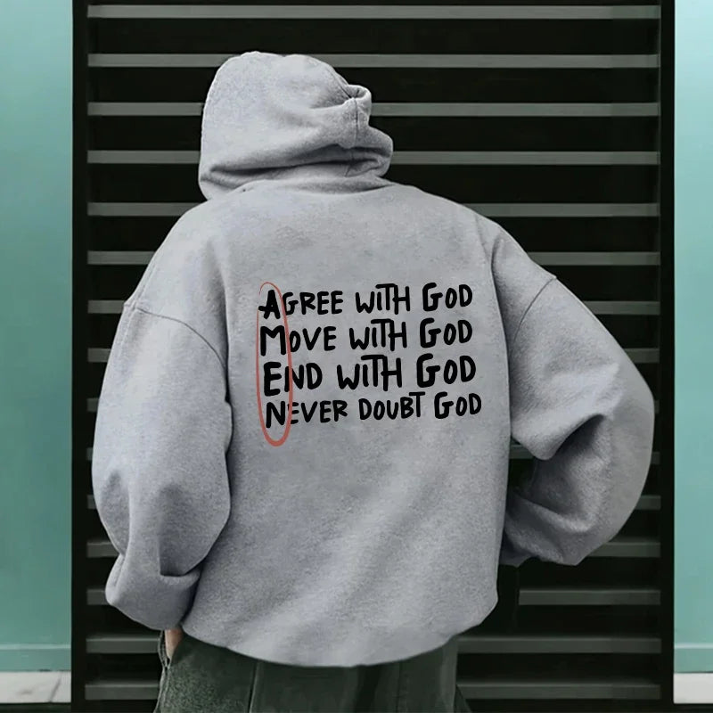 Agree. Move. End. Never Doubt - Proverbs 3:5–6 Hoodie