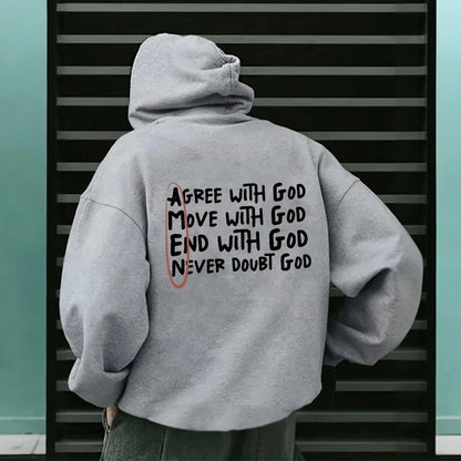 Agree. Move. End. Never Doubt - Proverbs 3:5–6 Hoodie